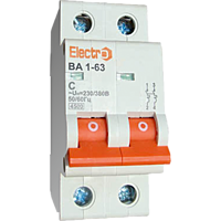Автоматичний вимикач Electro ВА1-63, 2р, 32А, C